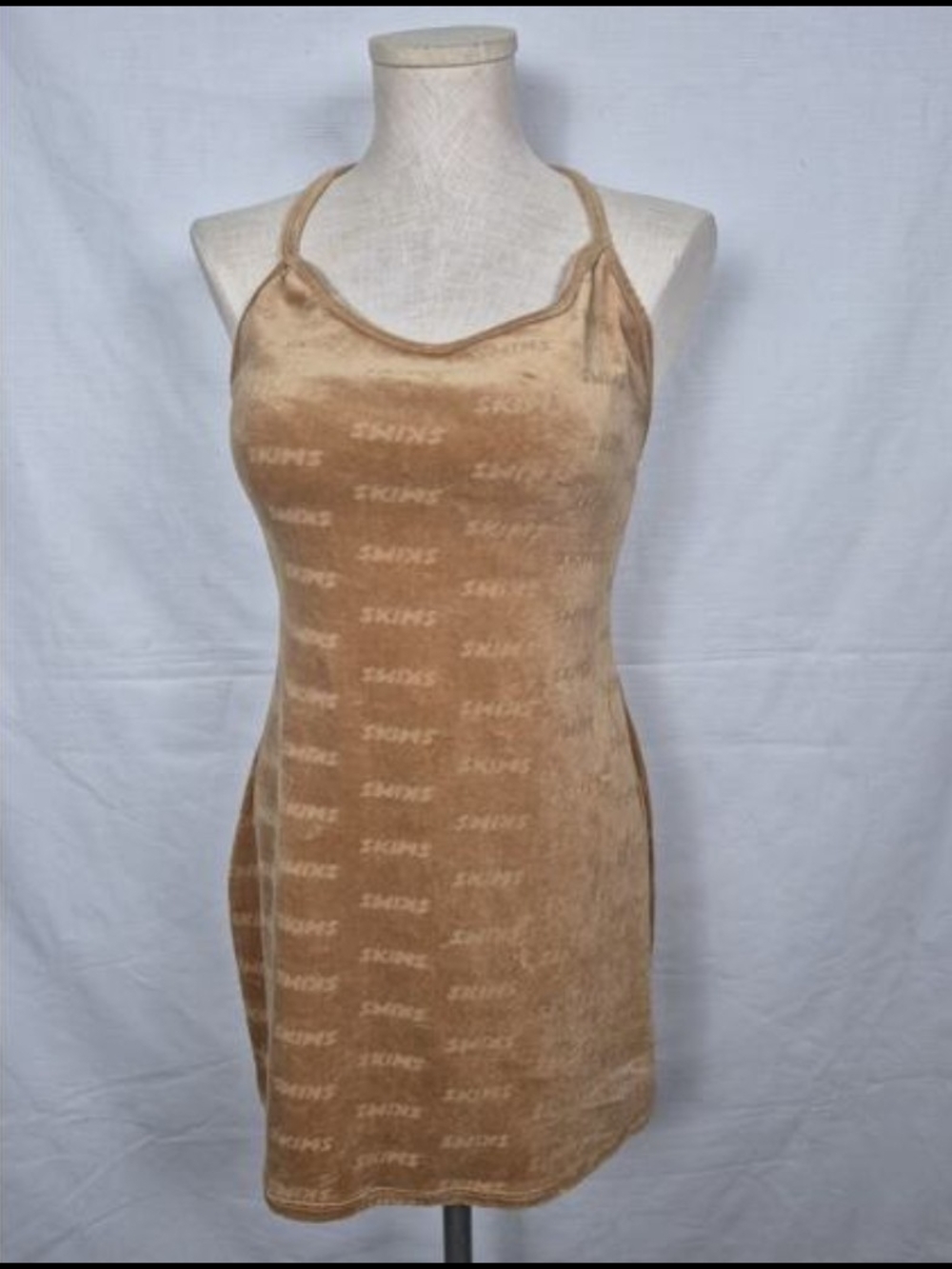 Skims Logo Bodycon Mini Dres